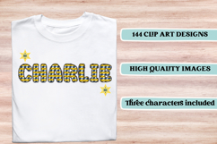 POLICE Alphabet &amp; Numbers Clipart Classroom PNG Bundle Product Image 6