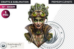 Mystic Mage Portrait Fantasy Sorcerer &amp; Wizard PNG Clipart Product Image 1