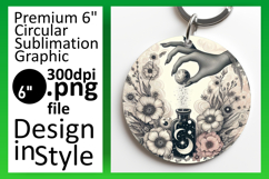 Trendy Round Design for Keychain Art , Mystic Product Image 1