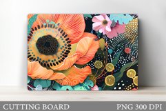Flowers Cutting Board. Flowers Kitchen Cutting Board Product Image 1