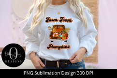 Farm Fresh Pumpkins|Retro Sublimation|Fall Sublimation PNG Product Image 9