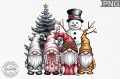 Christmas Gnome Sublimation - Clipart PNG Bundle Product Image 8