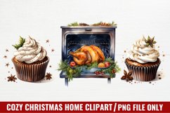Cozy Christmas Home Clipart Sublimation Product Image 1