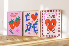 10 Cute Valentines Day Wall Art Bundle Product Image 3
