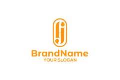 HJ logo letter monogram design Vector Product Image 3