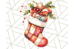 Vintage Christmas Clipart PNG, Cute Animals Holiday Elements Product Image 4