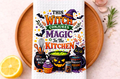 Halloween Kitchen Towel PNG, Funny Halloween PNG Product Image 1