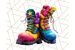 Funky Safari Animals PNG Clipart With Rainbow Hair, Cute Png Product Image 4