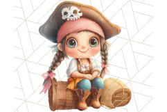 Cartoon Pirate Kids and Animals PNG Clipart for Fun Designs Product Image 4