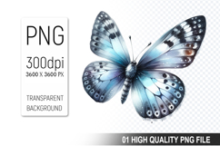 Cute Butterfly Clipart PNG, Valentine&#039;s Day Animal PNG Fi Product Image 1