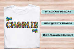 Lego toy Alphabet png clipart, build it letters doodle Product Image 6