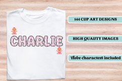 Baby Girl Alphabet, baby girl letters doodle, baby clipart Product Image 6