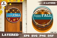 Fall Round Signs | Svg Bundle | Door Hangers Product Image 4