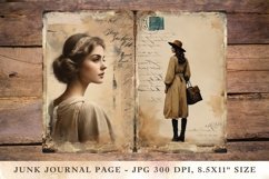Printable Junk Journal Pages young girl 5 Product Image 1