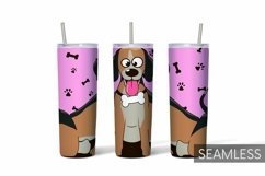 Dogs Tumbler Sublimation | 20 oz | Taper | Straight Product Image 10