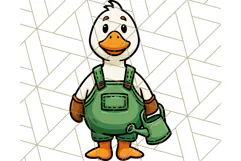 Goose Occupation Clipart PNG, Cute Job-Themed Graphics Product Image 4