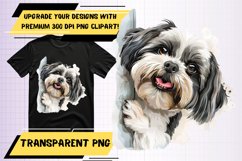 Sweetheart Dog Watercolor Sublimation - Peekaboo Product Image 1