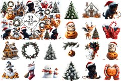 Weird Halloween Clipart Huge Bundle Product Image 9