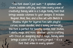 Sandy Wink Fonts | Playful Sea Font Family with 5 Cute Style Product Image 2
