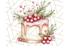 Christmas Cottagecore Kitchen Clipart PNG, Holiday Decor Product Image 4