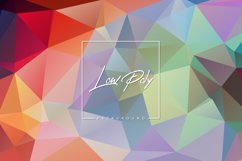 Low poly banner with geometric triangle shapes background Product Image 1