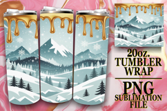 GIFT OF SERENITY 20oz TUMBLER WRAP, Winter Product Image 1