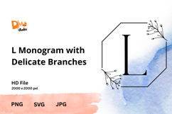 Monogram with Delicate Branches Product Image 1