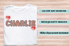 Valentine Alphabet Clip Art, valentines day letters doodle Product Image 6