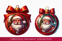 Watercolor Christmas Ornament sublimation bundle Product Image 5