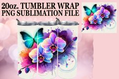 Uplifting spirits 20oz tumbler wrap, Butterfly Product Image 1