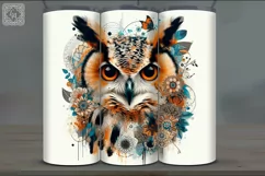 4 Owl Tumbler Sublimation, 20 oz Tumbler Wrap Product Image 5