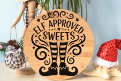 Elf Approved Sweets Svg, Christmas Elf Svg, Elf Legs Svg. Product Image 8
