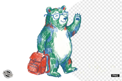 Back To School Teddy Bear Clipart Product Image 1
