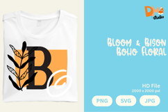 Bloom &amp; Bison Boho Floral Monogram Product Image 1
