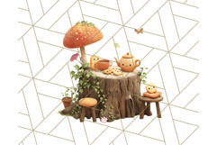 Whimsical Woodland Animal Village PNG Clipart Fantasy Forest Product Image 4