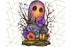 Enchanted Graveyard Halloween PNG Clipart Product Image 4