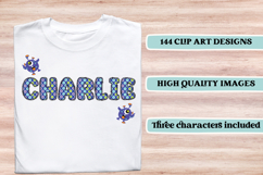 Monsters Digital Papers, monsters doodle letters Product Image 7