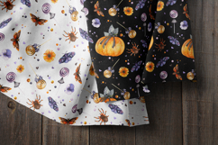 Watercolor Halloween Clipart, Patterns, Invitation Cards Product Image 12