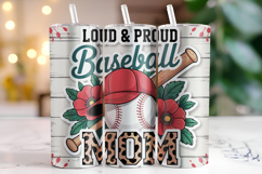 Baseball Mom Tumbler Wrap | Sublimation | Tumblers Product Image 1