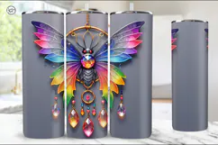 Butterfly Tumbler Sublimation, 20 oz Tumbler Wrap Product Image 2