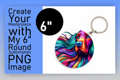 Unique Circle Design Car Coaster Template , Dog Product Image 1