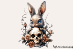 Gothic Easter Creepy Sublimation Clipart PNG Product Image 1