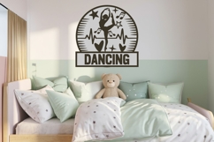 Dance Name Sign SVG | Laser Cut Template | Ballerina Theme Product Image 2
