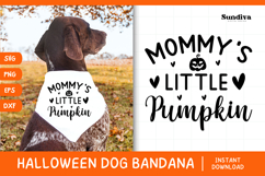Funny Halloween Dog Bandana Quote SVG | Little Pumpkin Product Image 1