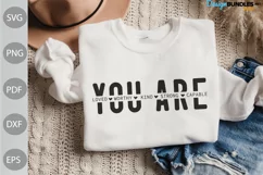 You Are loved, worthy , kind, Strong SVG / Funny Girl SVG Product Image 1