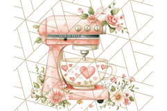 Cottagecore Kitchen Mixer, Apron PNG Clipart, Retro Floral Product Image 4