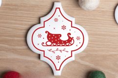 Arabesque Christmas Ornament SVG Bundle, Christmas SVG Product Image 13