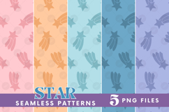 Boho Star Seamless Pattern Nursery Tile Baby Kids Bundle Set Product Image 1