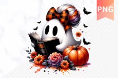Halloween Ghost Sublimation - Halloween Clipart PNG Design Product Image 1