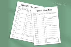 Simple Daily and Weekly Planner Template | Minimalist Canva Product Image 4